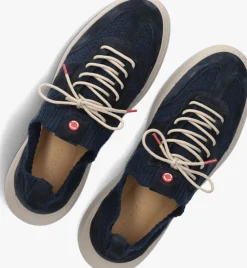 blauwe nokwol lage sneakers ronda knit