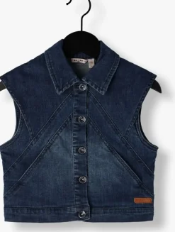 blauwe nono gilet dory denim gilette