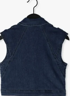 blauwe nono gilet dory denim gilette