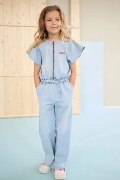 blauwe nono jumpsuit sammy denim jumpsuit