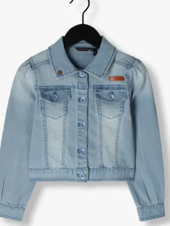 blauwe nono spijkerjas dove girls denim jacket blue