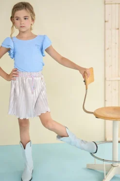 blauwe nono top kia structured top