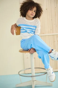 blauwe nono trui keya knitted sweater