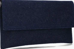 blauwe notre-v clutch 32854