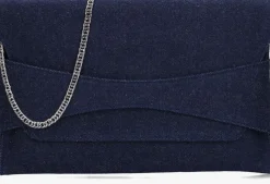 blauwe notre-v clutch 3207