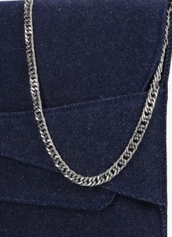 blauwe notre-v clutch 3207