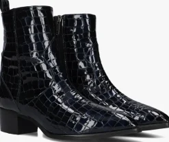 blauwe notre-v enkellaarsjes 63231