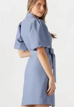 blauwe notre-v mini jurk nv-felice