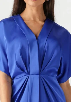 blauwe notre-v mini jurk nv-fonda