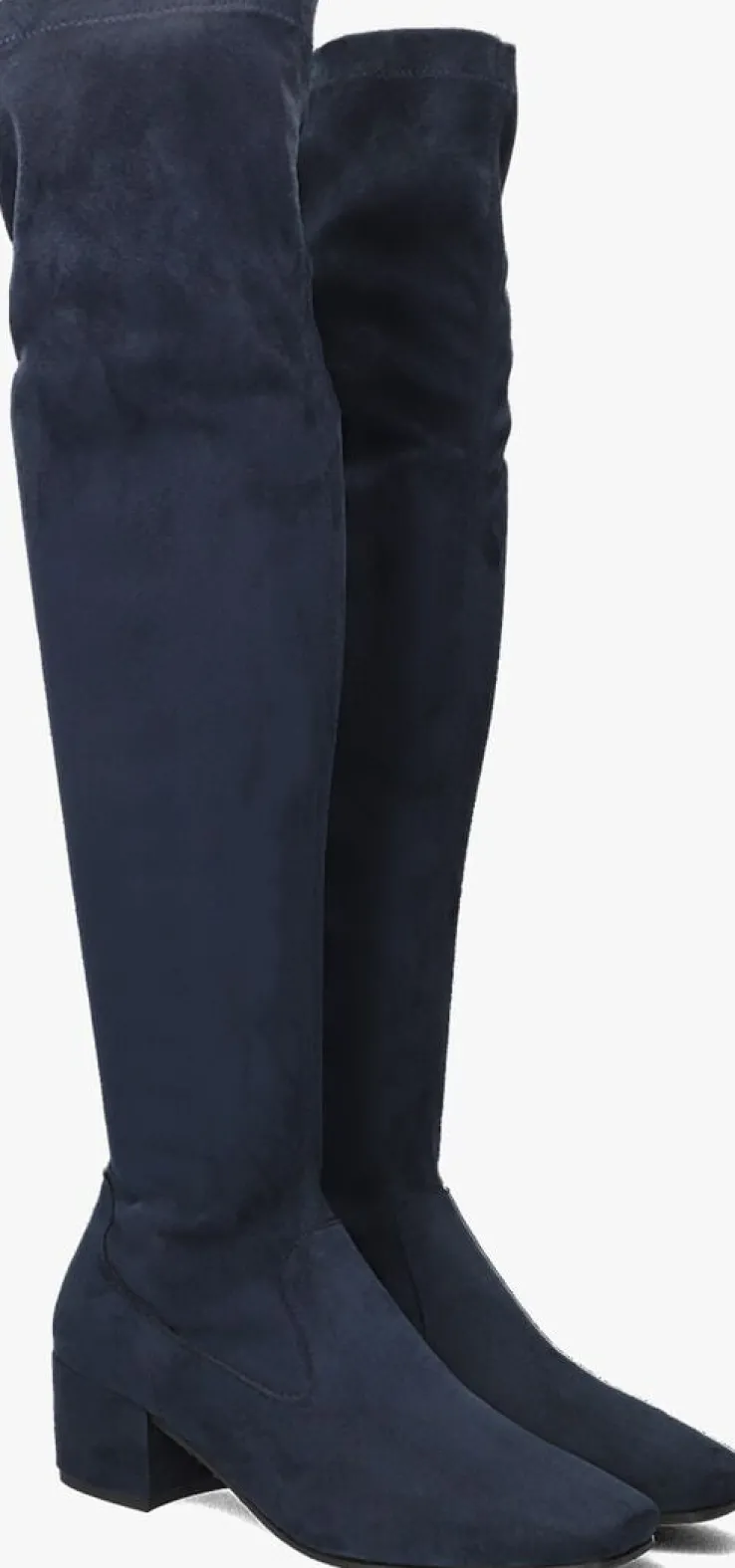 blauwe notre-v overknee laarzen galicia