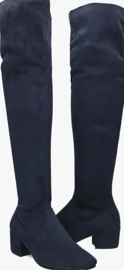 blauwe notre-v overknee laarzen galicia