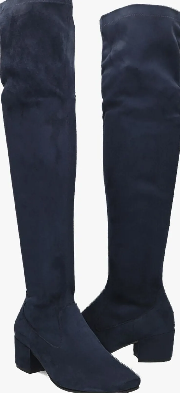 blauwe notre-v overknee laarzen galicia