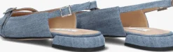 blauwe notre-v slingbacks 122219