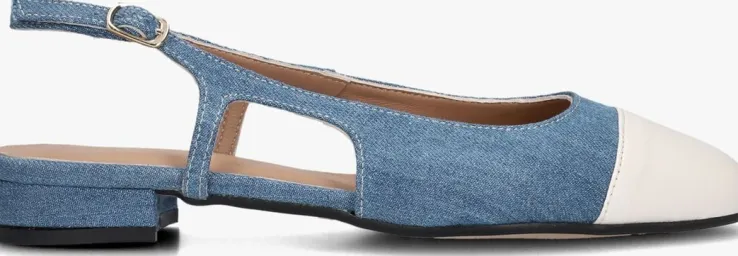 blauwe notre-v slingbacks 08-490