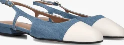 blauwe notre-v slingbacks 08-490