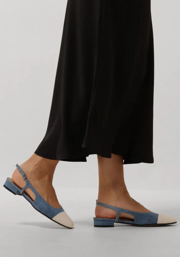 blauwe notre-v slingbacks 08-490