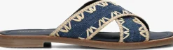 blauwe notre-v slippers 23172