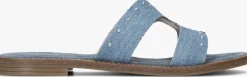 blauwe notre-v slippers 22743