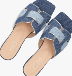 blauwe notre-v slippers 6416