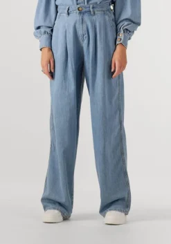 blauwe notre-v wide jeans nv-gwenith