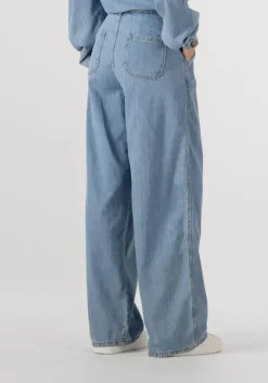 blauwe notre-v wide jeans nv-gwenith