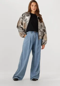 blauwe notre-v wide jeans nv-gwenith