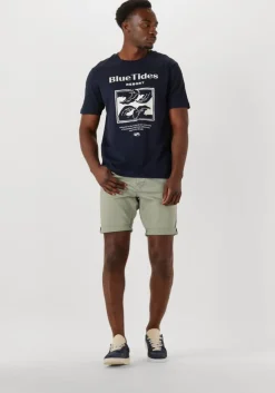 blauwe nubikk lage sneakers joro liber