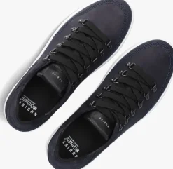 blauwe nubikk lage sneakers jagger roman
