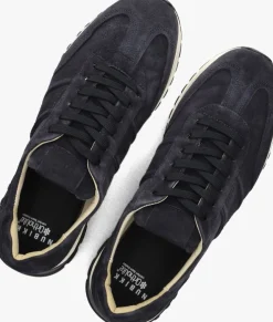 blauwe nubikk lage sneakers glen hendrix
