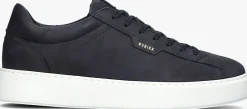 blauwe nubikk lage sneakers vince tora heren