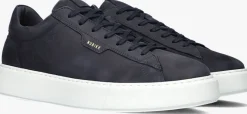 blauwe nubikk lage sneakers vince tora heren