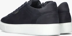 blauwe nubikk lage sneakers vince tora heren