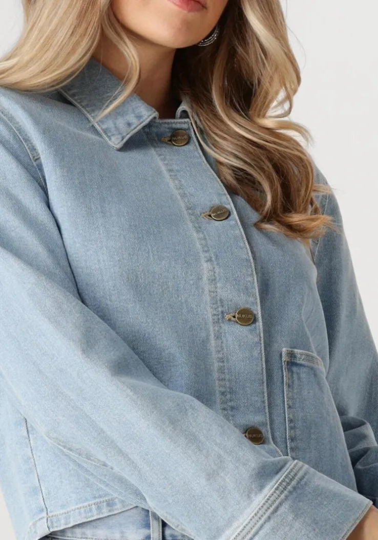 blauwe nukus spijkerjas sage jacket