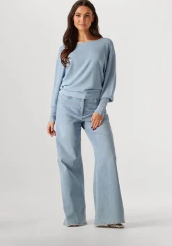 blauwe nukus top batwing pullover lurex