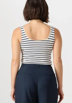 blauwe nukus top juba singlet stripe