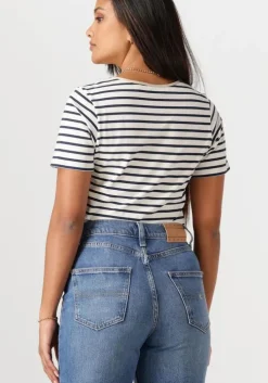 blauwe nukus t-shirt tirza top stripe