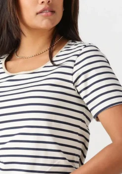 blauwe nukus t-shirt tirza top stripe