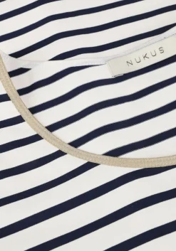 blauwe nukus t-shirt tirza top stripe