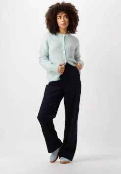 blauwe nukus vest loren cardigan