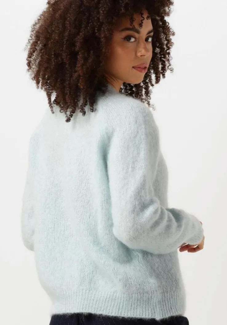 blauwe nukus vest loren cardigan