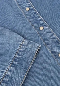 blauwe object blouses objframe 2/4 re denim top