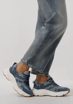 blauwe omoda lage sneakers tokio