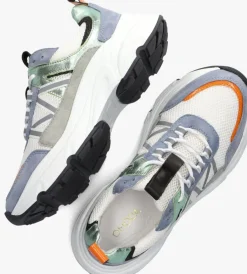 blauwe omoda lage sneakers tokio