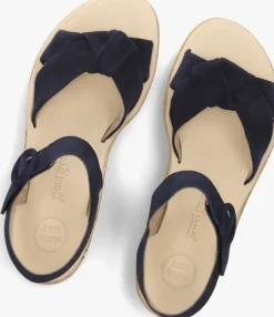 blauwe paul green platte sandalen 6105