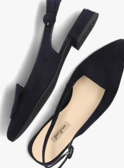 blauwe paul green slingbacks 6090