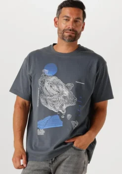 blauwe peak performance t-shirt m graphic tee