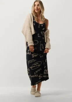 blauwe penn & ink midi jurk s24f1486ltd
