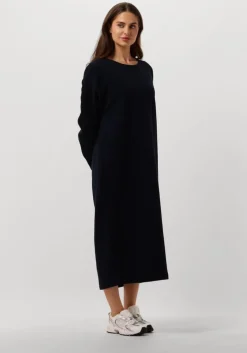 blauwe penn & ink midi jurk 098 dress