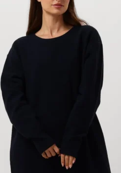 blauwe penn & ink midi jurk 098 dress