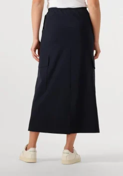 blauwe penn & ink midirok skirt